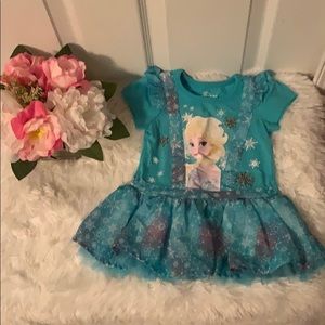 EUC Disney Frozen tutu top 2T